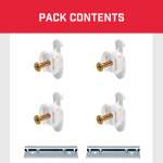 Bullfix Heavy Duty Cabinet Wall Bracket Kit