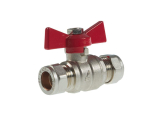 22mm Red Butterfly Valve