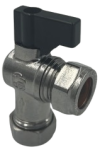 15mm Angled ISO valve /w handle