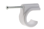 22mm Single Nail Plastic Clip (per100)