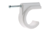 28mm Single Nail Plastic Clip (per100)