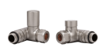 Dual Fuel Corner Rad Valve pair, Brushed Nickel