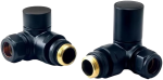 Round Corner Rad Valve pair, Black