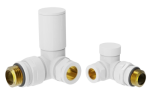 Round Corner Rad Valve pair, White