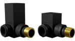 Square Corner Rad Valve pair, Black