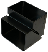 140mm Trunking External Bend Black