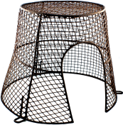 Flue & Plume Terminal Guard, 11inch x 9inch Brown Plastic Coated