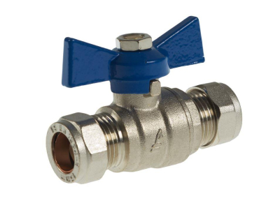 15mm Blue Butterfly Valve