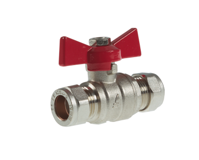 15mm Red Butterfly Valve