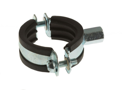 Euro Clip 47-51mm, M10/M8 - Rubber Lined