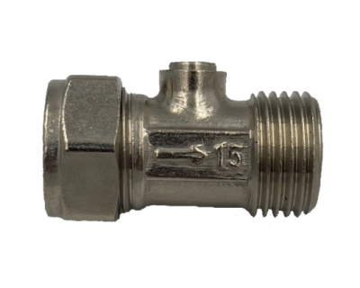 15mm x 1/2Inch MI Flat-faced Straight ISO valve