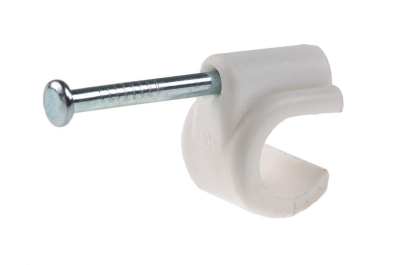 10mm Single Nail Plastic Clip (per100)