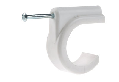 28mm Single Nail Plastic Clip (per100)