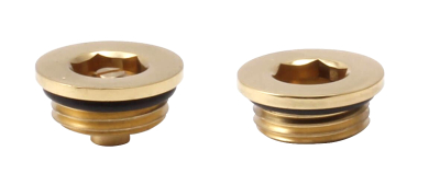 Vent & Plug Set, Polished Brass
