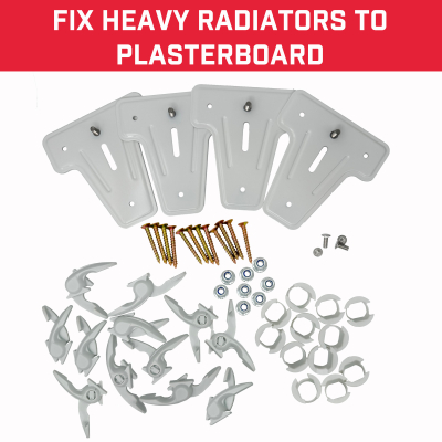 Bullfix Designer Radiator Extra Bracket White