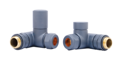 Dual Fuel Corner Rad Valve pair, RAL7012