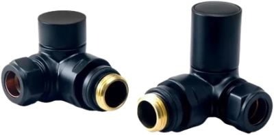 Round Corner Rad Valve pair, Black
