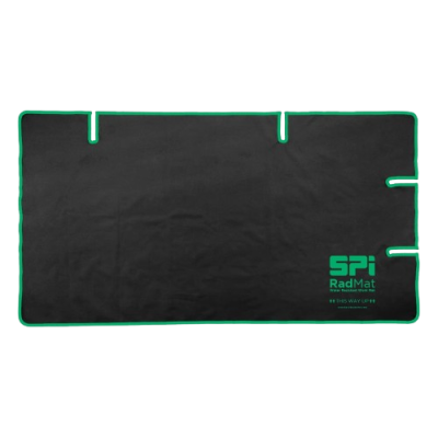 SPI RadMat Water Resistant PU Coated Work Mat/Dust Sheet with Pipe Slots