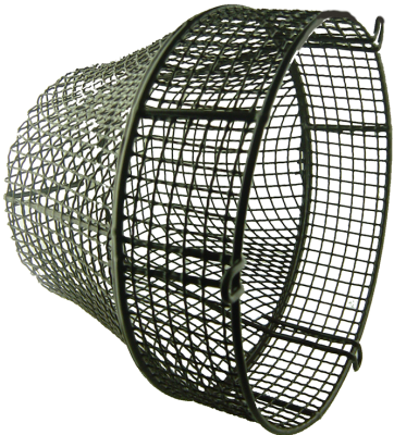 Flue Terminal Guard, 11Inch x 6.5Inch Brown Plastic Coated