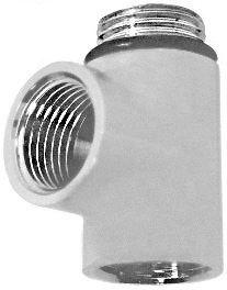 Dual Fuel Tee Piece Brushed Nickel