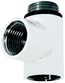 Dual Fuel Tee Piece White