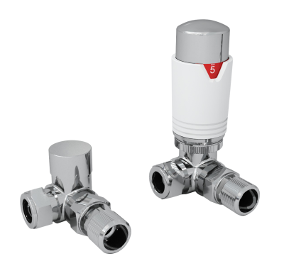 Corner TRV & L/S Pack White & Chrome