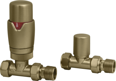 Straight TRV & LS pack, Brushed Brass