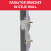 Bullfix Designer Radiator Adaptor Bracket White