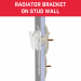 Bullfix Designer Radiator Extra Bracket White